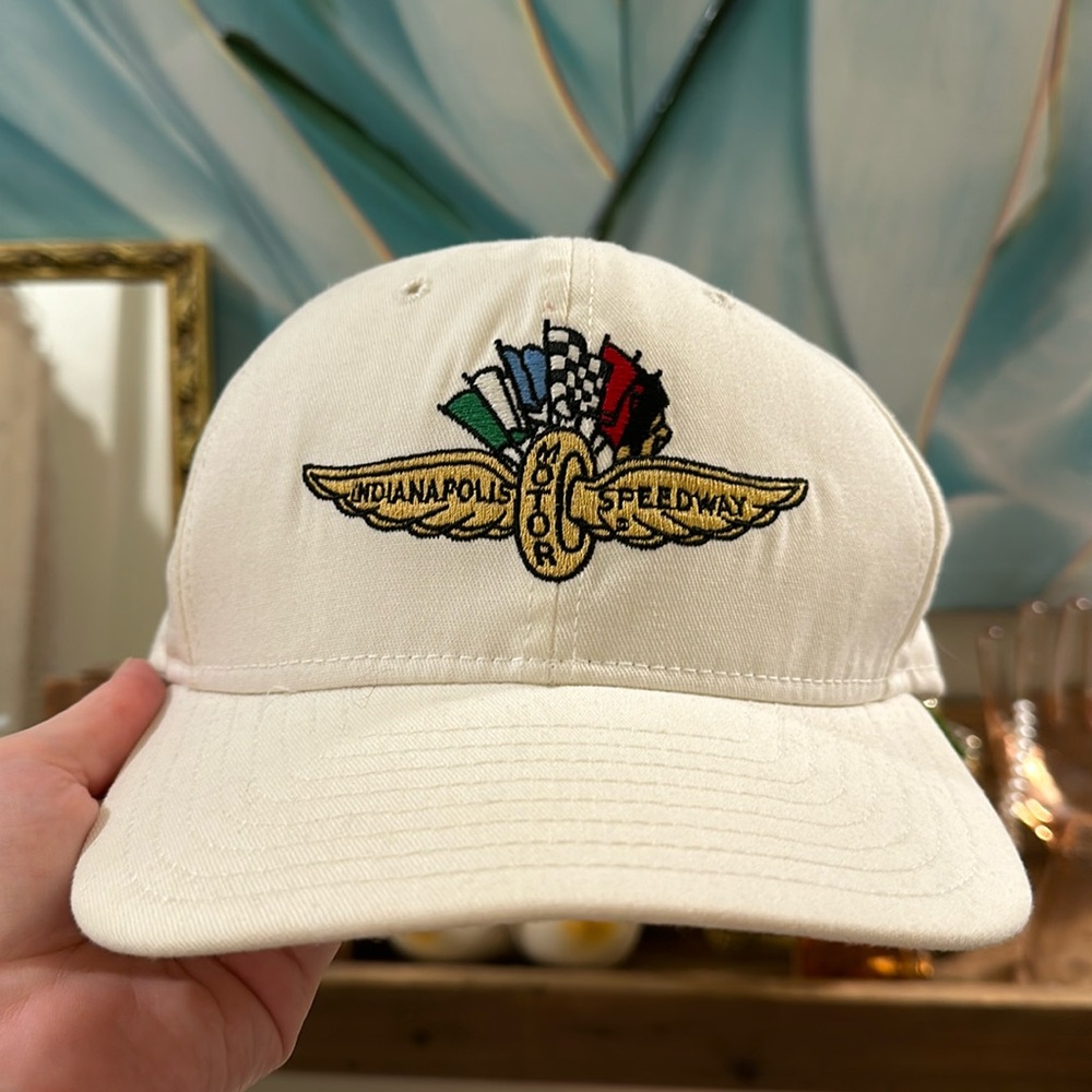 🏁 Vintage DeLong Indianapolis Motor Speedway Hat - Racing Fan Must-Have